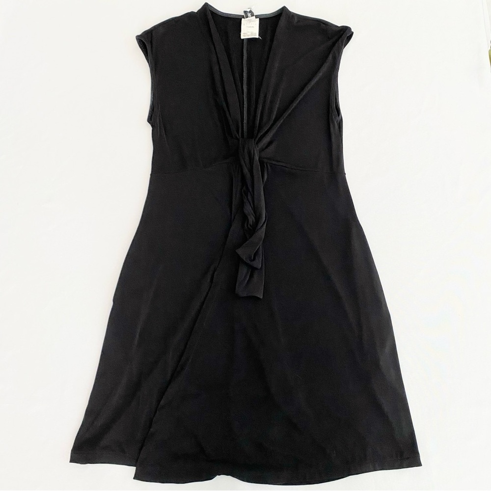 Miraclesuit Women’s Dress Small Wrap Tie Front Swim Coverup Mini Black Slimming